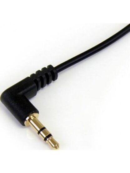 STARTECH  CABLE DELGADO DE AUDIO ESTEREO MINI JACK EN ANGULO DERECHO 3.5MM MACHO - 3.5MM MACHO 91CM NEGRO - Image 2
