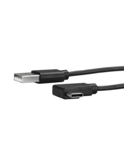 STARTECH  CABLE USB A MACHO - USB C MACHO EN ANGULO A LA DERECHA 1 METRO NEGRO - Image 2