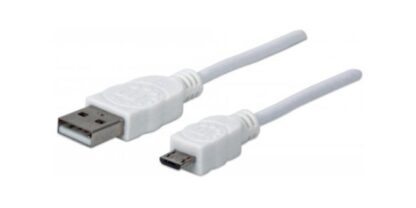 MANHATTAN CABLE PARA DISPOSITIVOS USB DE ALTA VELOCIDAD USB 2.0 A MACHO - MICRO USB 2.0 B MACHO 1 METRO BLANCO - Image 2