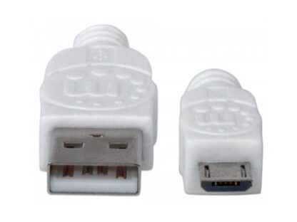 MANHATTAN CABLE PARA DISPOSITIVOS USB DE ALTA VELOCIDAD USB 2.0 A MACHO - MICRO USB 2.0 B MACHO 1 METRO BLANCO - Image 4