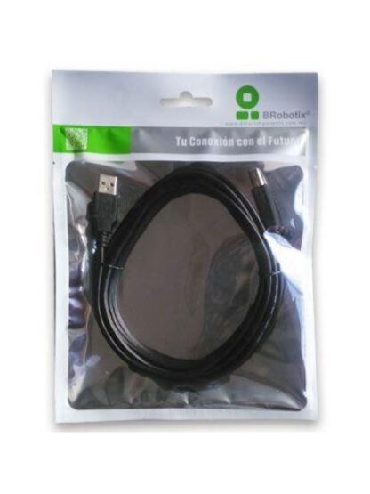 CABLE USB BROBOTIX 102327 COLOR NEGRO DE 1.8 METROS - Image 2