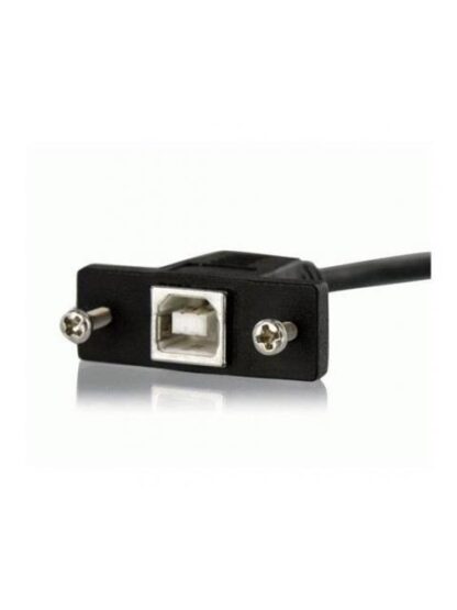 STARTECH  CABLE USB DE MONTAJE EN PANEL USB B MACHO - USB B HEMBRA 30CM NEGRO - Image 2