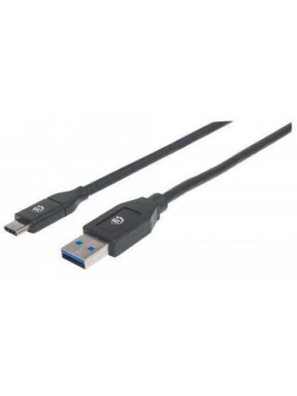 MANHATTAN CABLE DE CARGA USB A MACHO - USB C MACHO 2 METROS NEGRO - Image 2