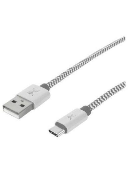 CABLE USB PERFECT CHOICE USB-A A USB-C 1M PLATA PC-101673 - Image 2