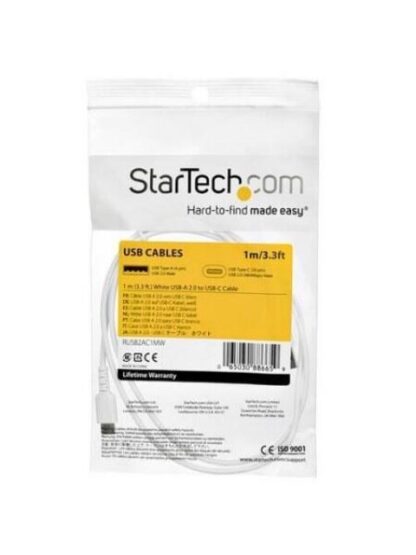 STARTECH  CABLE USB A MACHO - USB C MACHO 1 METRO BLANCO - Image 7