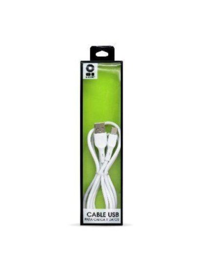 CABLE USB TIPO C BROBOTIX USB A V2.0 1M BLANCO 963202 - Image 3