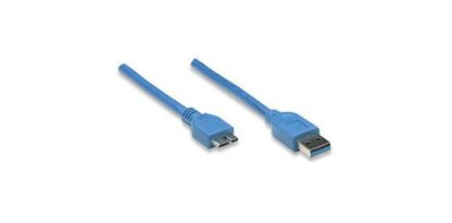 MANHATTAN CABLE USB A MACHO - MICRO USB B MACHO 2 METROS AZUL - Image 3