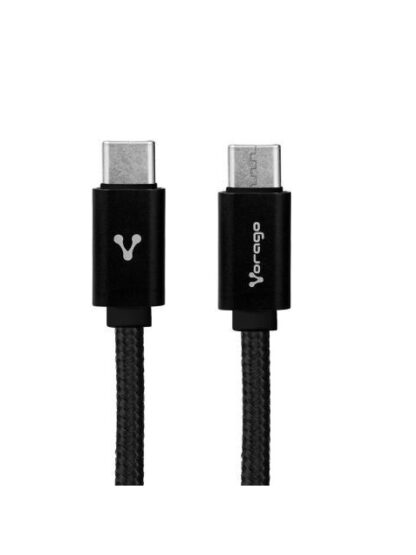CABLE VORAGO CAB124BK USB C USB C MACHO-MACHO 1 M NEGRO - Image 2