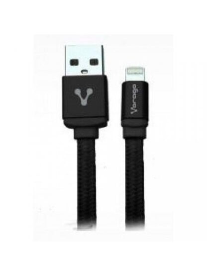 VORAGO CABLE DE CARGA LIGHTNING MACHO - USB 2.0 A MACHO 1 METRO NEGRO PARA IPHONE-IPAD-IPOD - Image 2