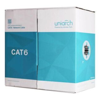 CABLEADO UTP CAT6 100 MTS. UNV (CAB6CCA) FORRO PVC AZUL - 4 PARES CALIBRE 23 AWG - MATERIAL CCA (ALUMINIO CUBIERTO DE COBRE) - USO INTERIOR