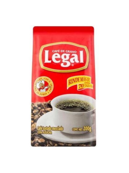 CAFE LEGAL MOLIDO BOLSA 200 GR