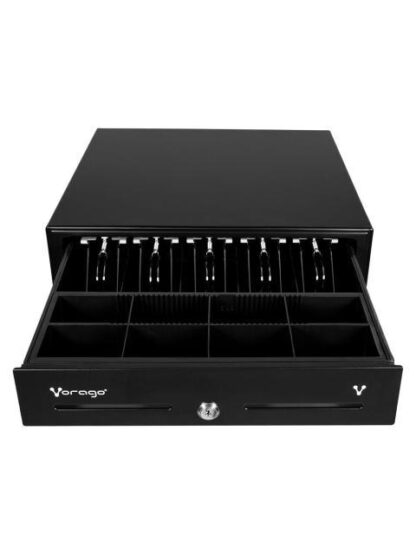 CAJON DE DINERO VORAGO CD-100 CON LLAVE 7KG NEGRO - Image 3