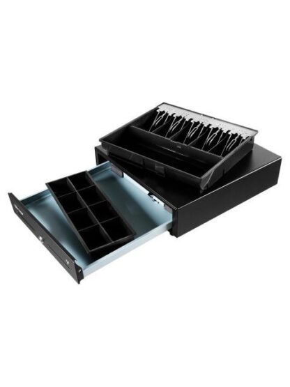 CAJON DE DINERO VORAGO CD-100 CON LLAVE 7KG NEGRO - Image 5