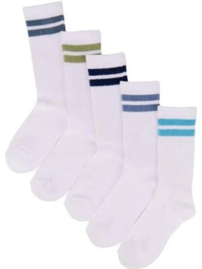 CALCETAS SET DE 5 PARES BLANCO PROKENNEX