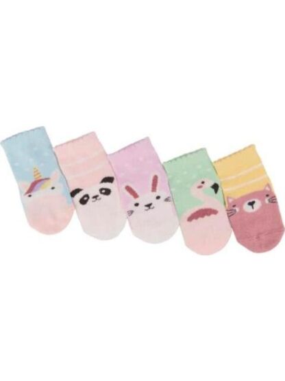 CALCETAS SET DE 5 PARES MULTICOLOR HELLODREAM