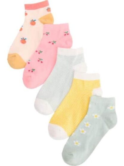 CALCETAS SET DE 5 PARES MULTICOLOR HELLODREAM - Image 2