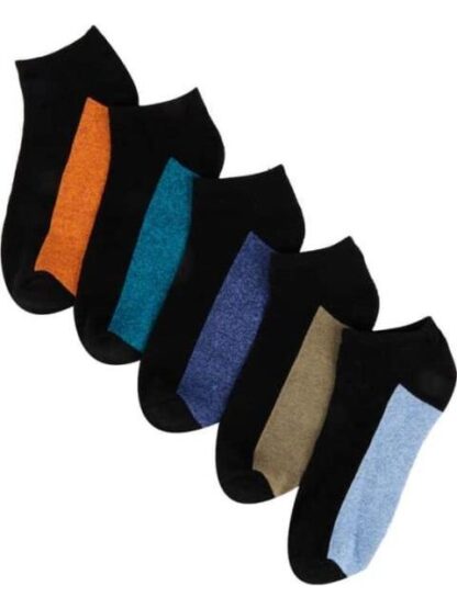 CALCETAS SET DE 5 PARES NEGRO PROKENNEX