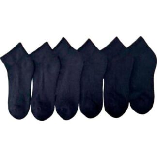 CALCETAS SET DE 6 PARES NEGRO PROKENNEX