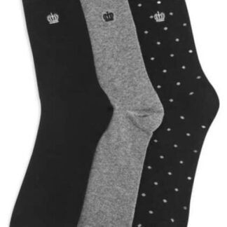 CALCETINES BORDADOS NEGRO KEBO
