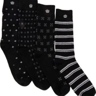 CALCETINES SET DE 4 PARES NEGRO KEBO