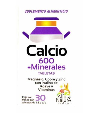 CALCIO 600 MINERALES 30 TAB ALTUS NATURA