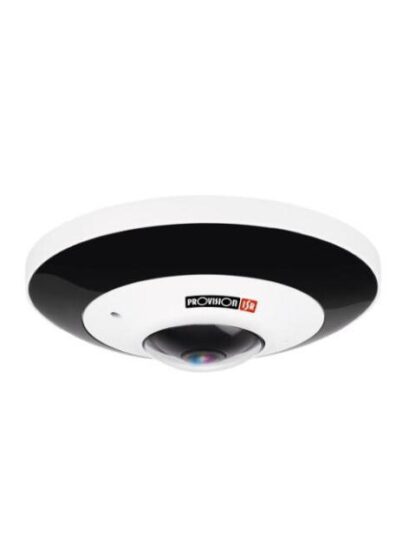 CAMARA FISHEYE IP 6 MP LENTE 1.07MM (360° EN TECHO- 180° EN PARED) IR HASTA 20 MTS MICROFONO INTEGRADO WDR SD(256GB) POE IP67