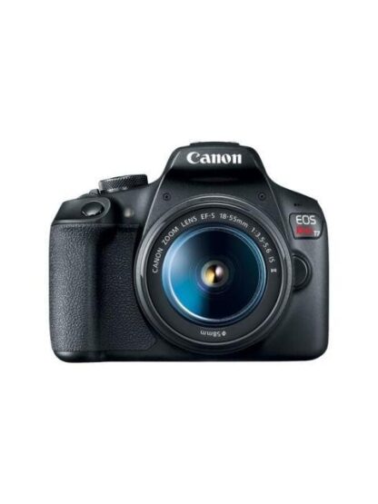 CAMARA REFLEX CANON EOS REBEL T7 24.1MP CUERPO + LENTE EF-S 18-55MM IS II