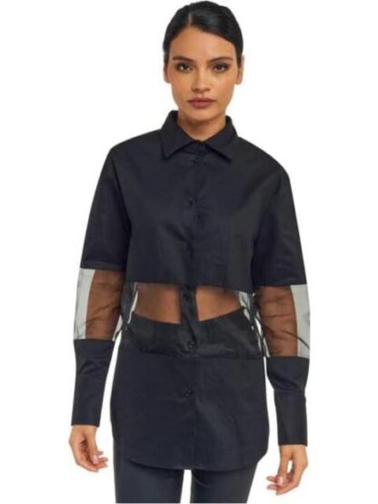 CAMISA CON TRANSPARENCIA NEGRO HOLLY LAND