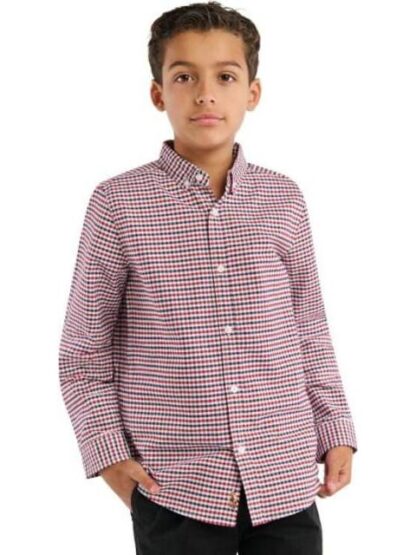 CAMISA CUADROS VINO HPC POLO