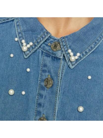 CAMISA DE MEZCLILLA PERLAS GRIS ATMOSPHERE DNM - Image 3