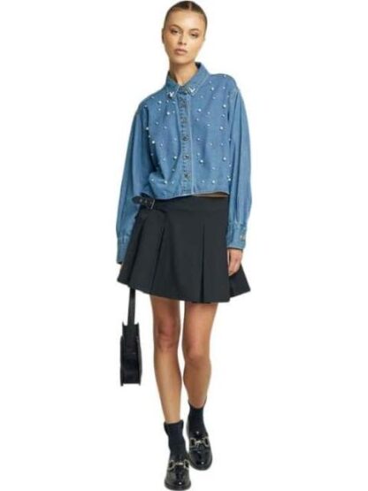 CAMISA DE MEZCLILLA PERLAS GRIS ATMOSPHERE DNM - Image 5