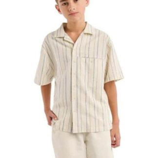 CAMISA LINO BEIGE NEXT CO