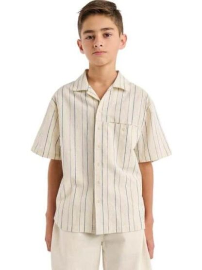 CAMISA LINO BEIGE NEXT CO - Image 2