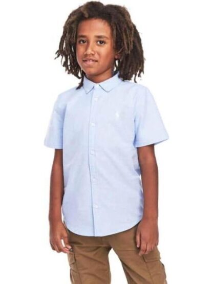 CAMISA LISA AZUL CIELO HPC POLO