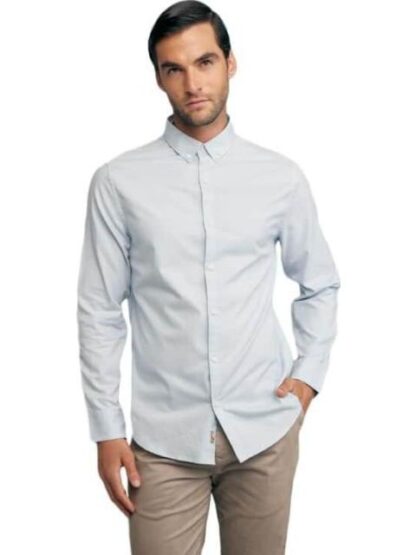 CAMISA MANGA LARGA AZUL CIELO HPC POLO