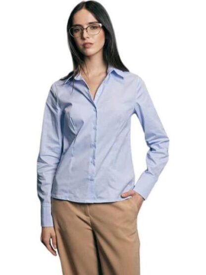 CAMISA MANGA LARGA AZUL HOLLY LAND - Image 3
