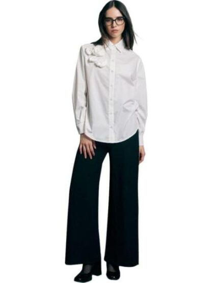 CAMISA MANGA LARGA FLOR MARFIL HOLLY LAND