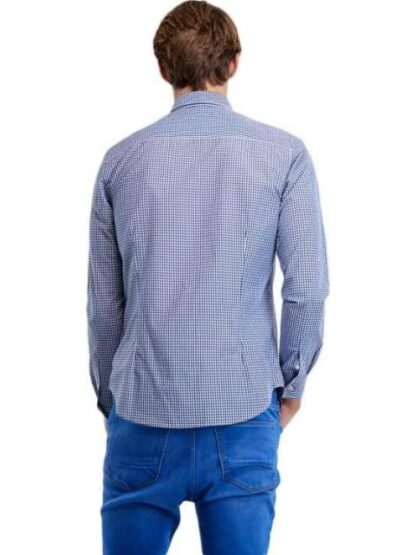 CAMISA MANGA LARGA CUADROS AZUL MARINO HPC POLO - Image 2