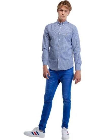CAMISA MANGA LARGA CUADROS AZUL MARINO HPC POLO - Image 5