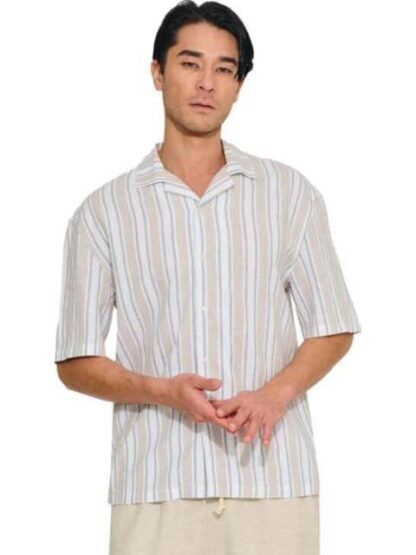 CAMISA ROPA CASUAL BEIGE NEXT CO