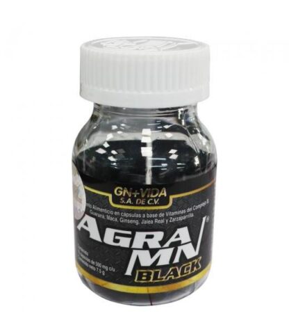 CAPS. AGRAMN BLACK C 15 FRASCO MINI GN+VIDA
