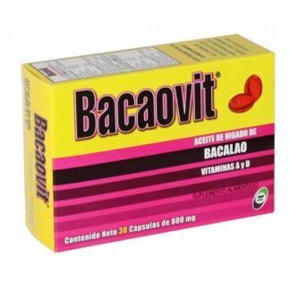 CAPS. BACAOVIT C 30 ACEITE DE HIGADO DE BACALAO VIT. A Y D B.Q.M.