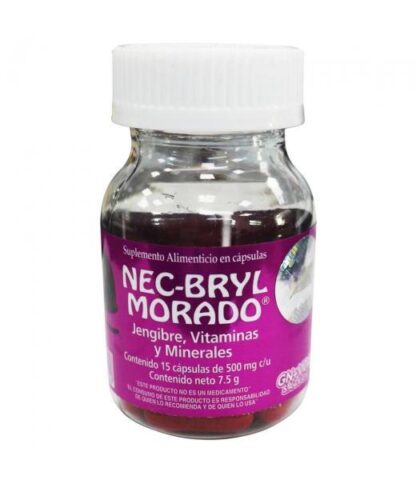 CAPS. NEC-BRYL MORADO JENGIBREVITAMINAS Y MINERALES C 15 FRASCO M GN+VIDA