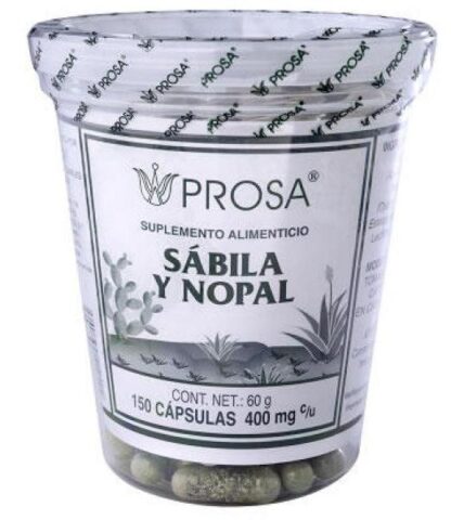 CAPS. SABILA Y NOPAL C 150 PROSA