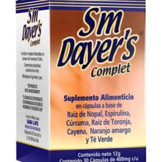 CAPS. SM DAYERS COMPLETE C 30 RAIZ DE NOPAL ESPIRULINACURCUMARAIZ ZANI LIFE