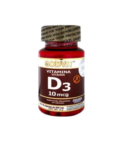 CAPS. VITAMINA D3 C 30 500 MG GN+VIDA