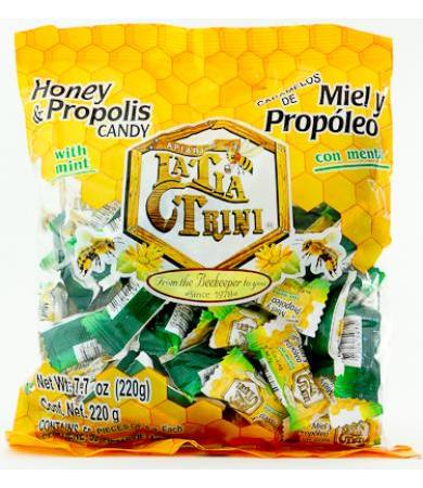 CARAMELO DE PROPOLEO Y MENTA 55 PZA LA TIA TRINI