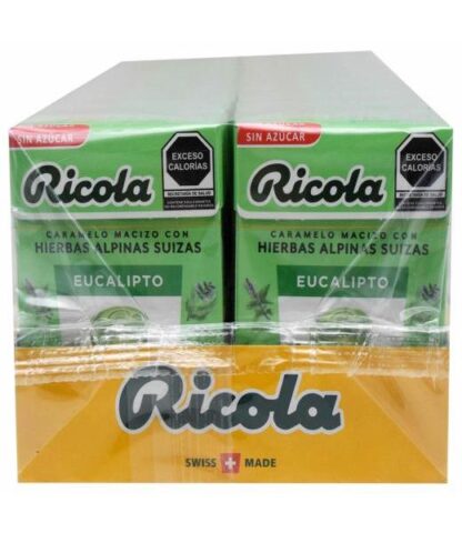CARAMELO HIERBAS EUCALIPTO 27.5 G RICOLA P 20