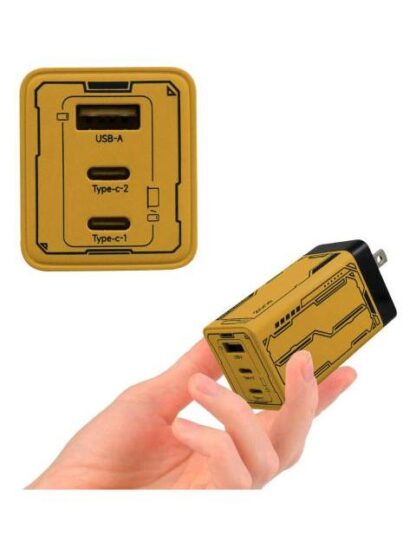 CARGADOR 65W 3 EN 1 USB Y 2 TIPO C CARGA RAPIDA GAN PARA LAP