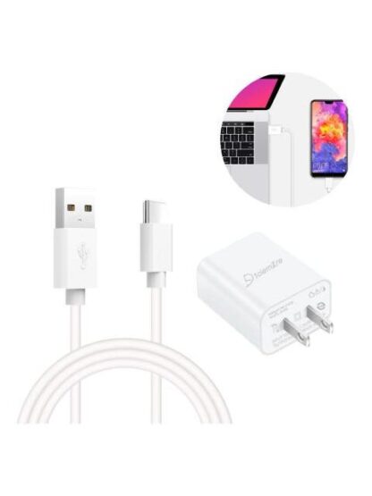 CARGADOR ADAPTADOR + CABLE USB TIPO C CARGA CELULAR TABLET